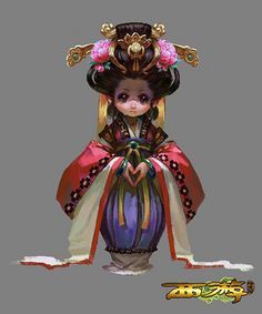 原画,概念设计(卡通Q版人物场景1)