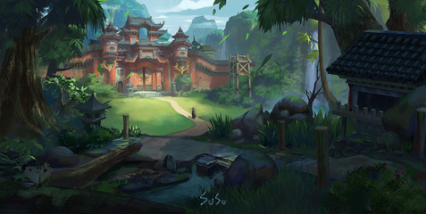 帮派|游戏原画|插画|SuSu0v0 - 原创设计作品 