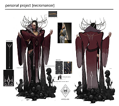 正经的角色原画设计三视图